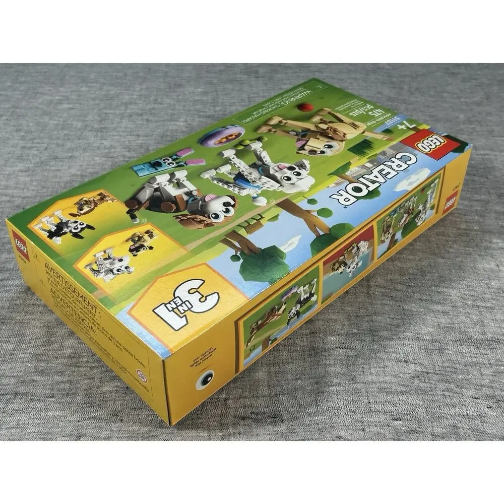 LEGO CREATOR Adorable Dogs 31137 Building Toy 475 Pieces 3-in-1 Puppies NIB